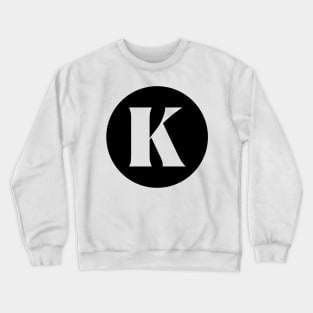K (Letter Initial Monogram) Crewneck Sweatshirt